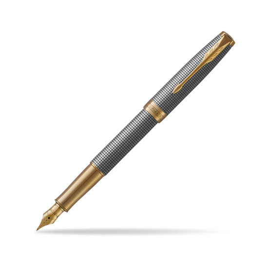 Parker Sonnet Ciselé Silver GT Penna Stilografica