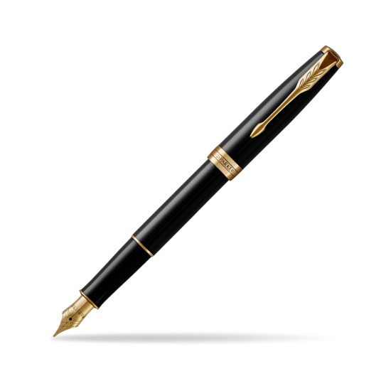 Parker Sonnet Black Lacquer GT Penna Stilografica