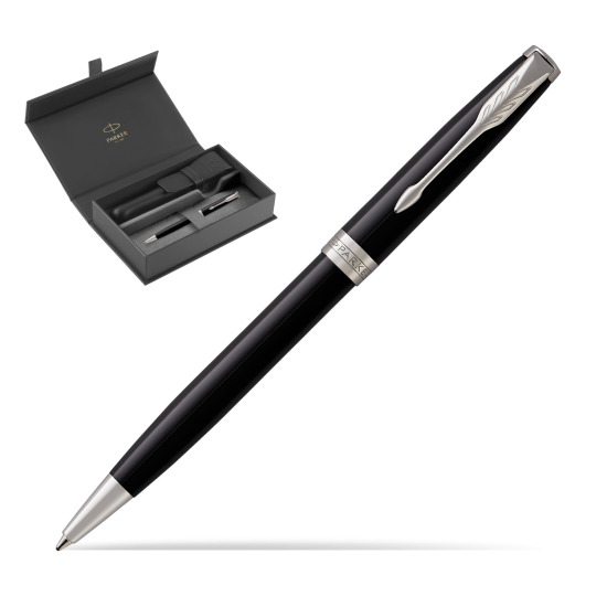 Parker Sonnet Black Lacquer CT Ballpoint Pen in original Parker box, closed case