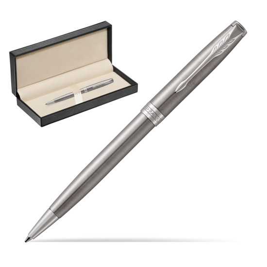 Parker Sonnet Stainless Steel CT Penna a Sfera in classic box pure black