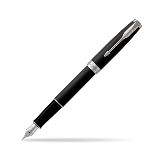 Parker Sonnet Matte Black Lacquer CT Penna Stilografica
