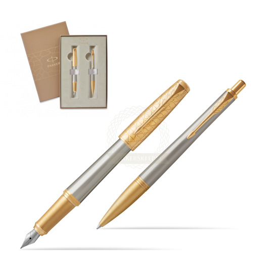 Parker Urban Premium Aureate Powder GT Fountain Pen + Ballpoint Pen in a Gift Box 