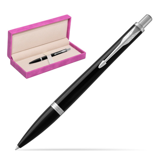 Parker Urban Black Cab CT Penna a Sfera in suede box fuchsia