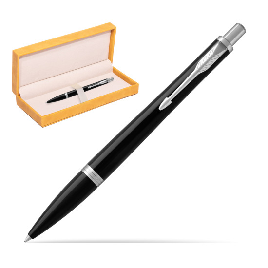 Parker Urban Black Cab CT Penna a Sfera in suede box yellow