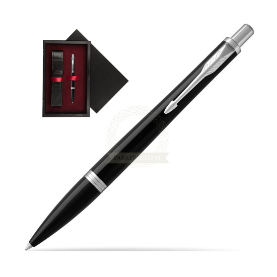 Parker Urban Black Cab CT Penna a Sfera in single wooden box Black Single Maroon