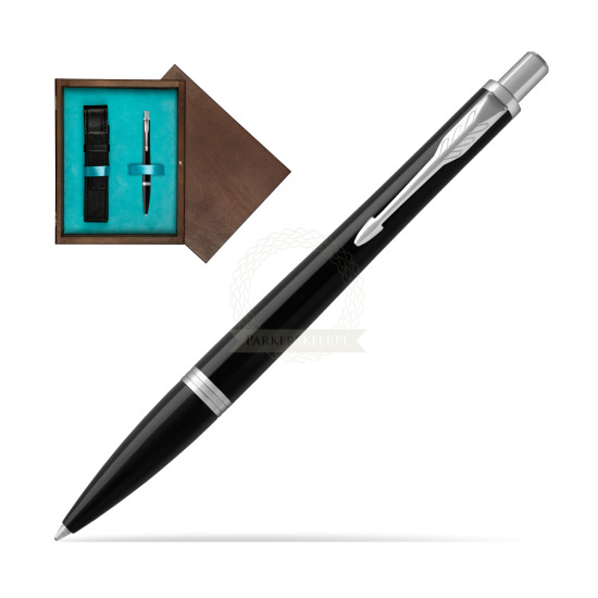 Parker Urban Black Cab CT Penna a Sfera in single wooden box Wenge Single Turquoise 