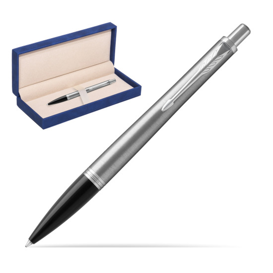 Parker Urban Metro Metallic CT Penna a Sfera in suede box navy blue
