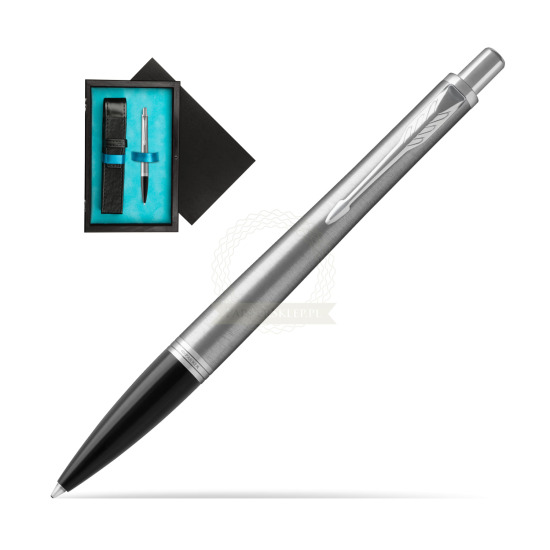 Parker Urban Metro Metallic CT Penna a Sfera in single wooden box Black Single Turquoise