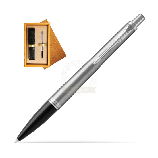 Parker Urban Metro Metallic CT Penna a Sfera in single wooden box Honey Single Ecru