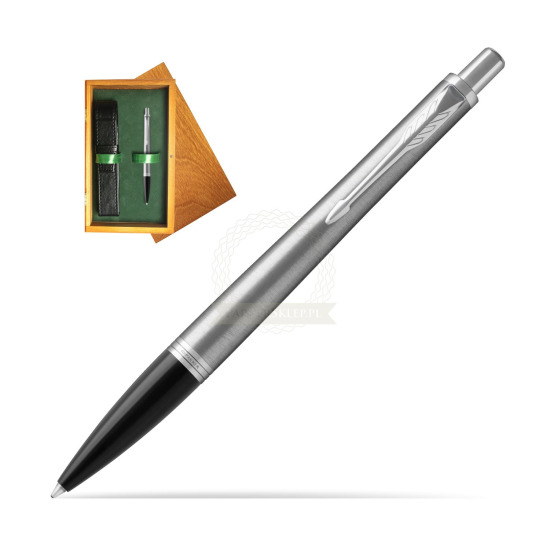 Parker Urban Metro Metallic CT Penna a Sfera in single wooden box Honey Single Green