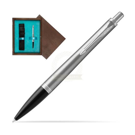 Parker Urban Metro Metallic CT Penna a Sfera in single wooden box Wenge Single Turquoise 