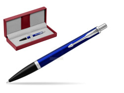 Parker Urban Nightsky Blue CT Ballpoint Pen in the red leather box