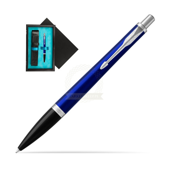 Parker Urban Nightsky Blue CT Ballpoint Pen in single wooden box Black Single Turquoise
