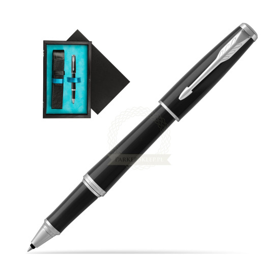 Parker Urban Black Cab CT Rollerball Pen in single wooden box Black Single Turquoise