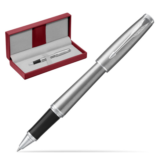 Parker Urban Metro Metallic CT Roller in the red leather box