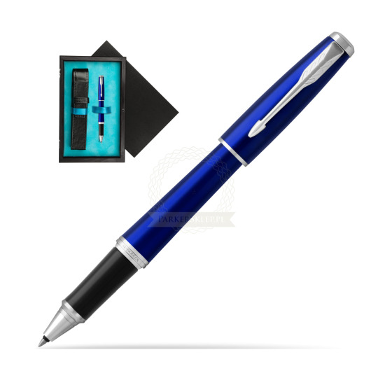 Parker Urban Nightsky Blue CT Rollerball Pen in single wooden box Black Single Turquoise