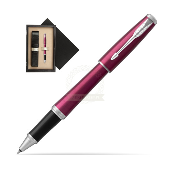 Parker Urban Vibrant Magenta CT Penna Rollerball in single wooden box Wenge Single Ecru
