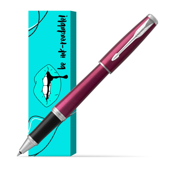 Parker Urban Vibrant Magenta CT Penna Rollerball in cover Ink-readable