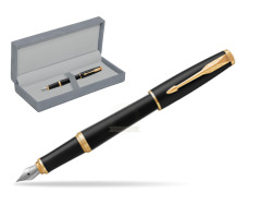 Parker Urban Muted Black GT Fountain Pen in suede box grey