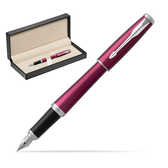 Parker Urban Vibrant Magenta CT Penna Stilografica in classic box pure black