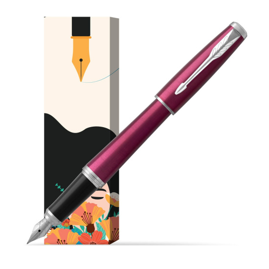 Parker Urban Vibrant Magenta CT Penna Stilografica in cover Poppy