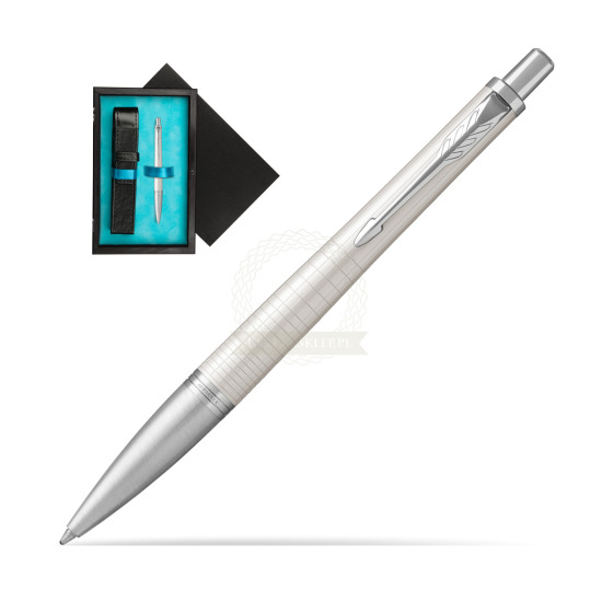 Parker Urban Premium Pearl Metal CT Kugelschreiber in single wooden box Black Single Turquoise