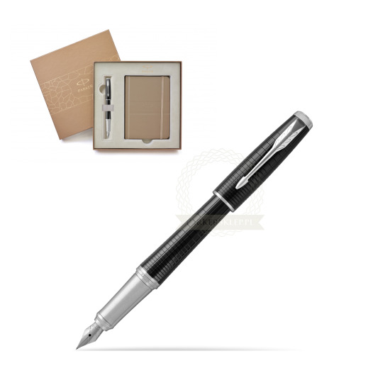 Parker Urban Premium New Ebony Metal CT Fountain Pen in a Gift Box