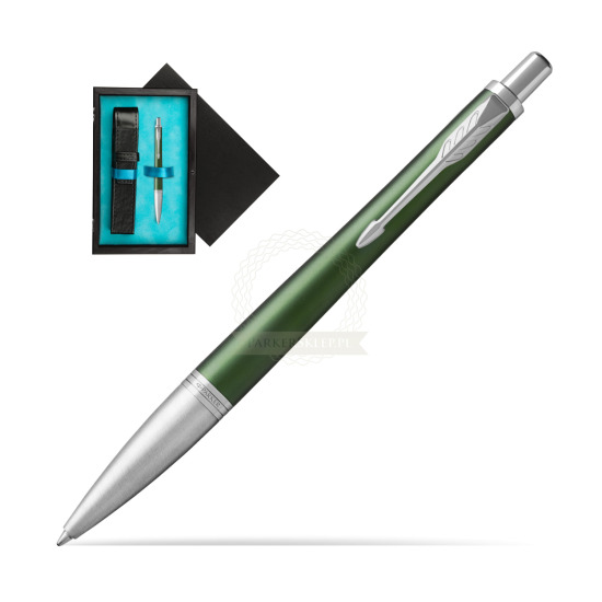 Parker Urban Premium Green CT Ballpoint Pen in single wooden box Black Single Turquoise