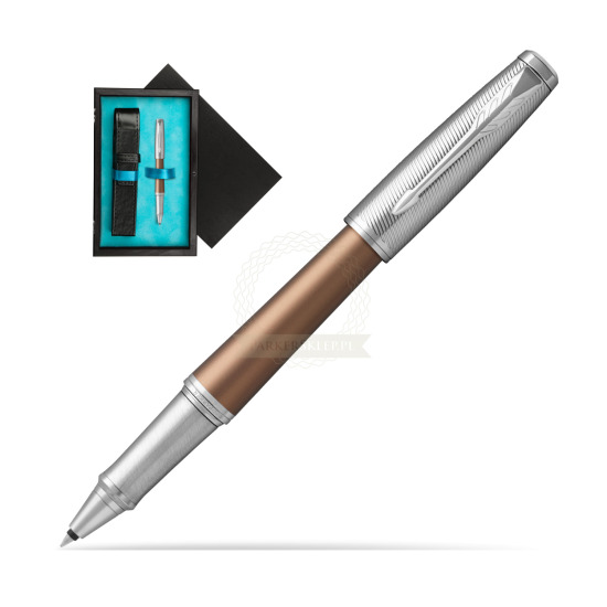 Parker Urban Premium Orange CT Rollerball Pen in single wooden box Black Single Turquoise