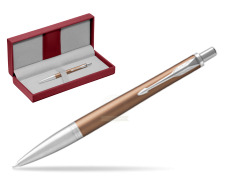 Parker Urban Premium Orange CT Ballpoint Pen in the red leather box