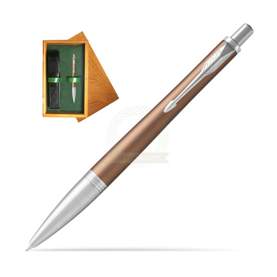 Parker Urban Premium Orange CT Ballpoint Pen in single wooden box Honey Single Green