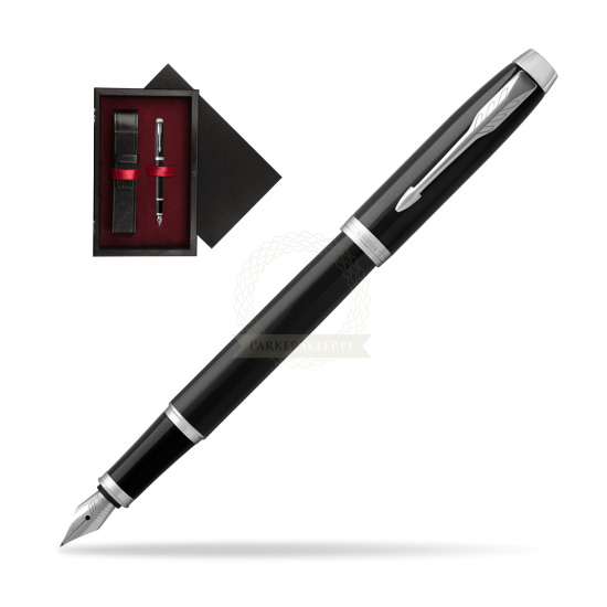 Parker IM Black CT Penna Stilografica in single wooden box Black Single Maroon