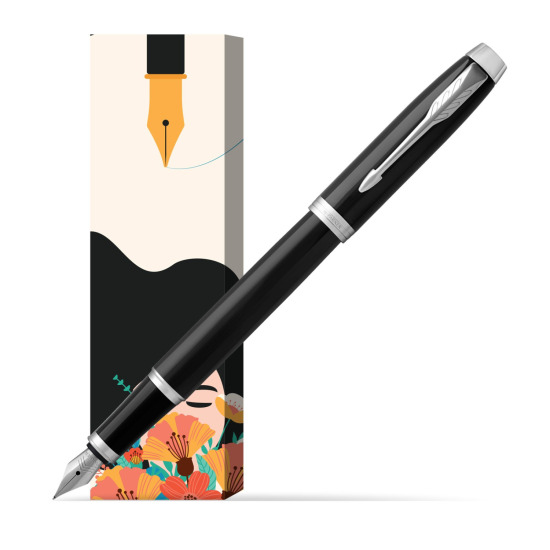 Parker IM Black CT Penna Stilografica in cover Poppy