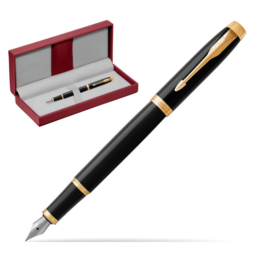 Parker IM Black GT Fountain Pen in the red leather box