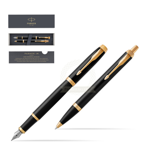 Parker IM Black GT Fountain Pen Fountain Pen + Ballpoint Pen in a Gift Box