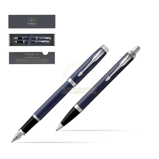 Parker IM BLUE CT Fountain Pen Fountain Pen + Ballpoint Pen in a Gift Box