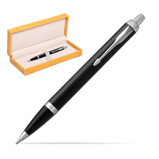 Parker IM Black CT Penna a Sfera in suede box yellow