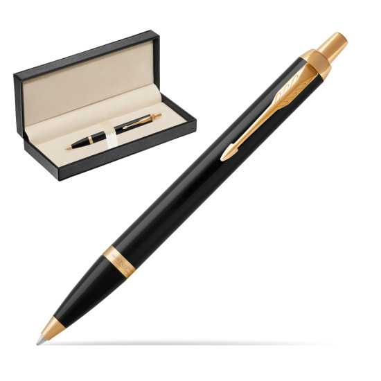 Parker IM Black GT Ballpoint Pen in classic box pure black