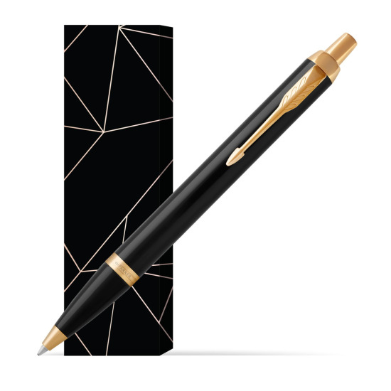 Parker IM Black GT Ballpoint Pen in cover Lucky