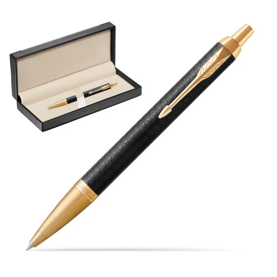 Parker IM Premium Black GT Ballpoint Pen in classic box black