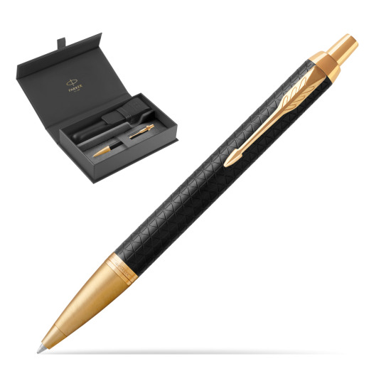 Parker IM Premium Black GT Ballpoint Pen in original Parker box, closed case