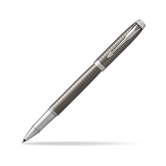 Parker IM Premium Dark Espresso Chiselled CT Rollerball Pen