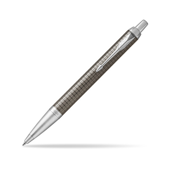 Parker IM Premium Dark Espresso Chiselled CT Ballpoint Pen