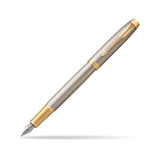 Parker IM Premium Warm Silver GT Penna Stilografica
