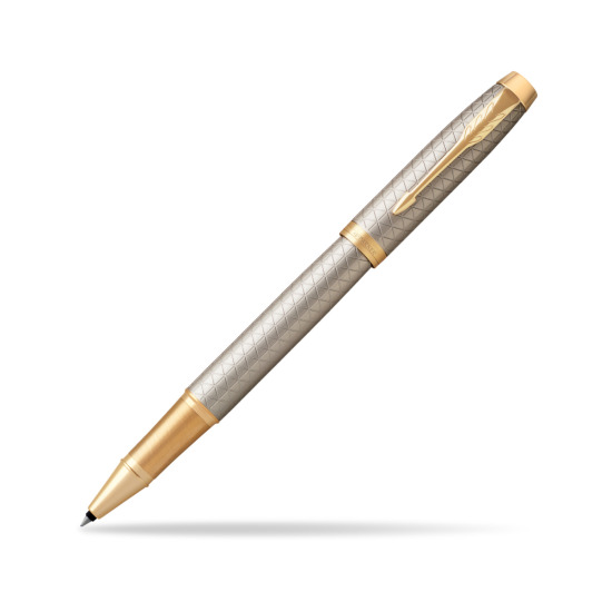 Parker IM Premium Warm Silver GT Rollerball Pen