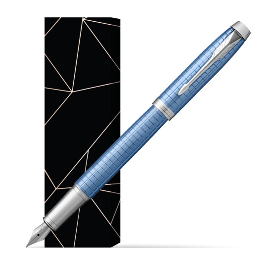 Parker IM Premium Blue CT Fountain Pen in cover Lucky
