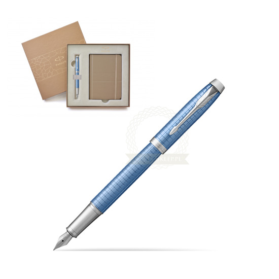 Parker IM Premium Blue CT Fountain Pen in a Gift Box