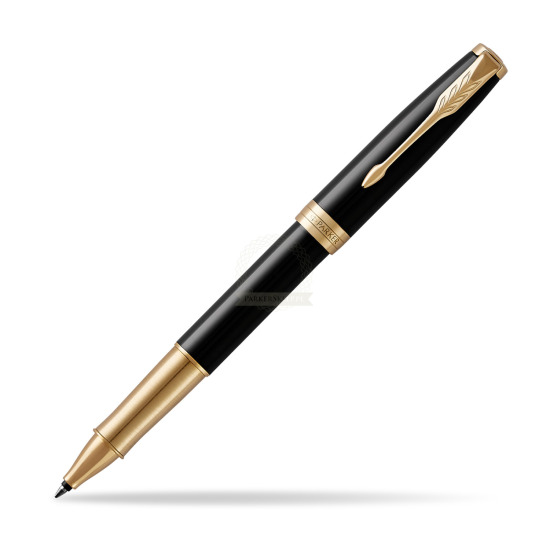 Parker Sonnet Premium Black Lacquer GT Rollerball Pen