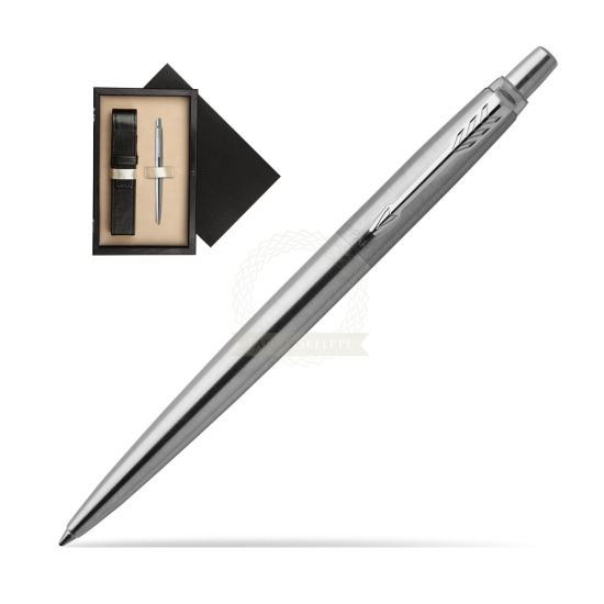 Parker Jotter Stainless Steel Chrome Colour Trim Ballpoint Pen in single wooden box Wenge Single Ecru