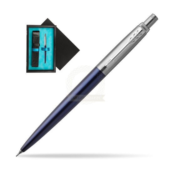 Jotter Royal Blue CT Mechanical Pencil in single wooden box Black Single Turquoise